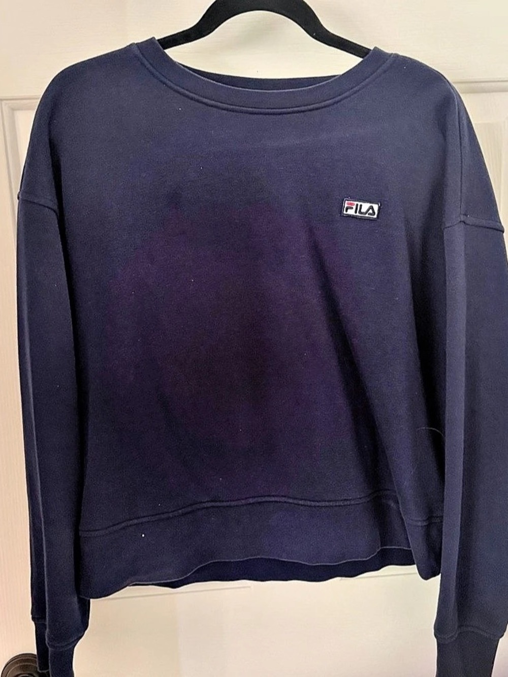 Fila Women’s Navy Blue Cropped Sweatshirt